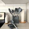 Culinara Pro – 12-Piece Silicone Kitchen Utensil Set with Stainless Steel Handles