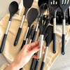 Culinara Pro – 12-Piece Silicone Kitchen Utensil Set with Stainless Steel Handles