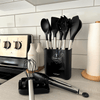 Culinara Pro – 12-Piece Silicone Kitchen Utensil Set with Stainless Steel Handles