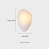 JANA Pebble Glass Wall Sconce With Warm Diffused Light For Modern Ambiance