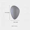 JANA Pebble Glass Wall Sconce With Warm Diffused Light For Modern Ambiance