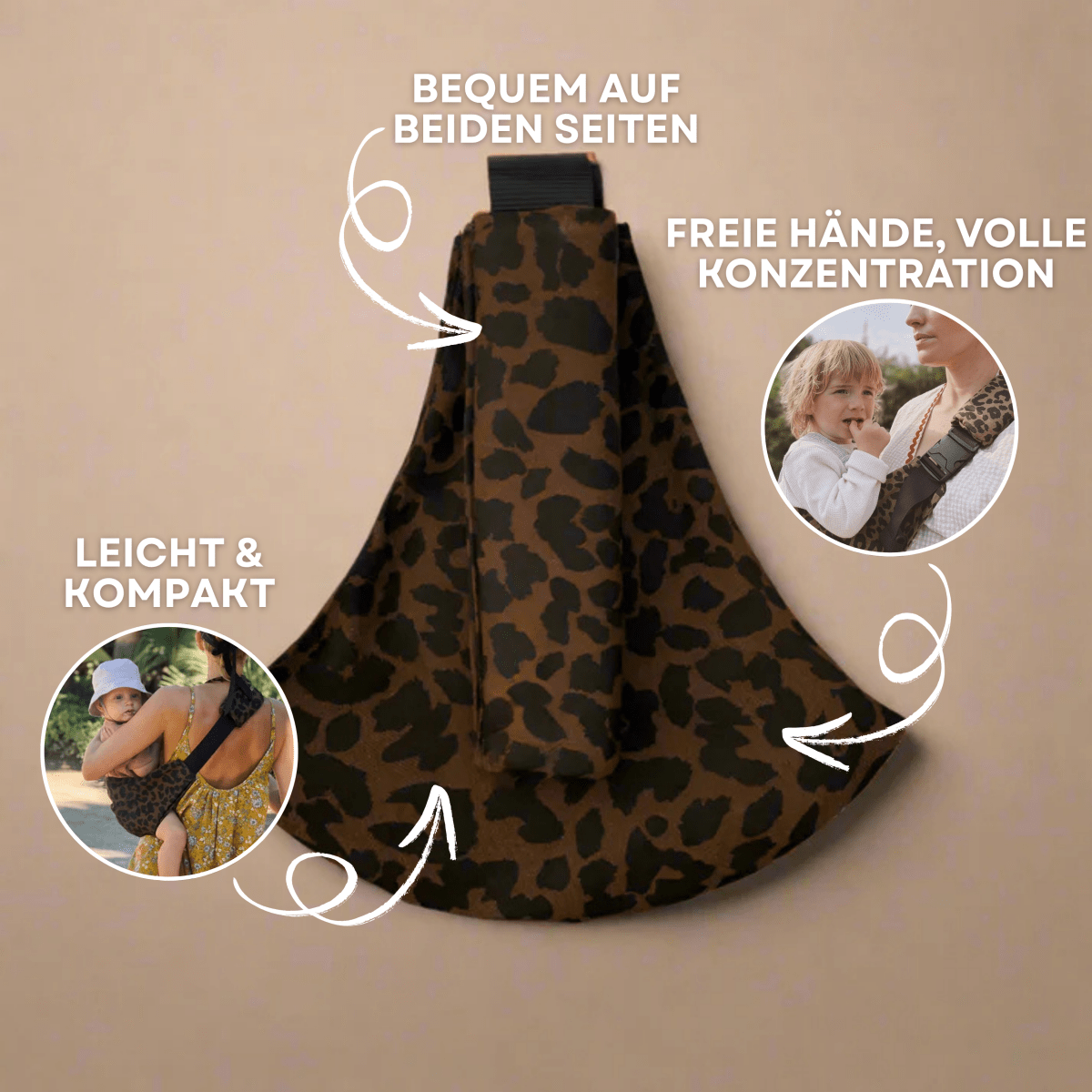 TrageNest Infant Sling – Ergonomic Hip Carrier for Hands-Free, Comfortable Carrying On the Go