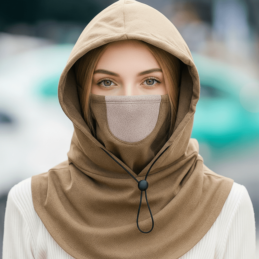 Frostkern - Winter Hat with Neck Protection and Windproof Outer Layer