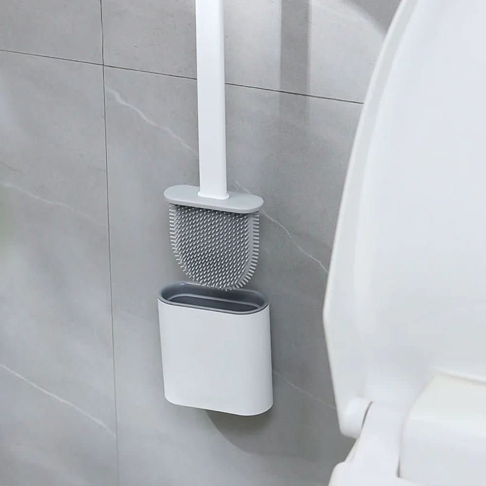 Sauberbürste - Hygienic Silicone Toilet Brush with Wall Mount