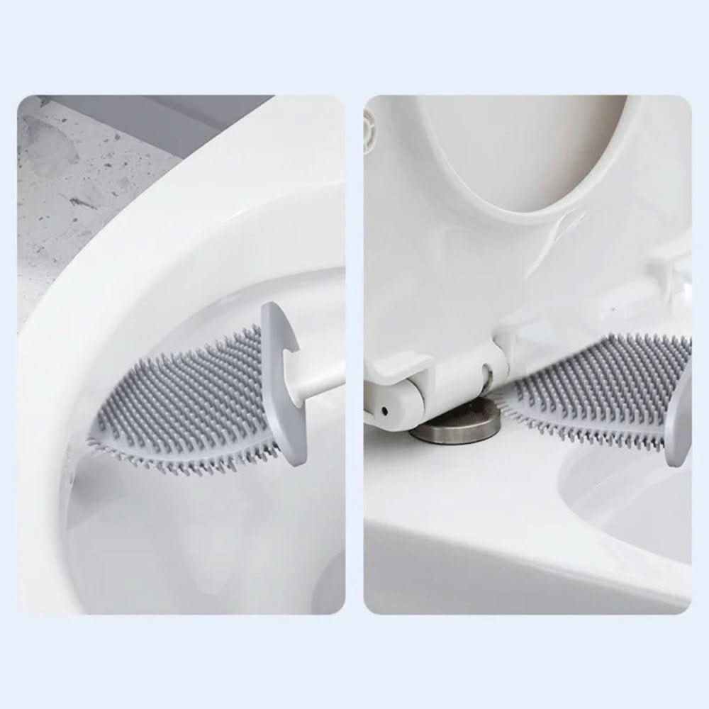 Sauberbürste - Hygienic Silicone Toilet Brush with Wall Mount