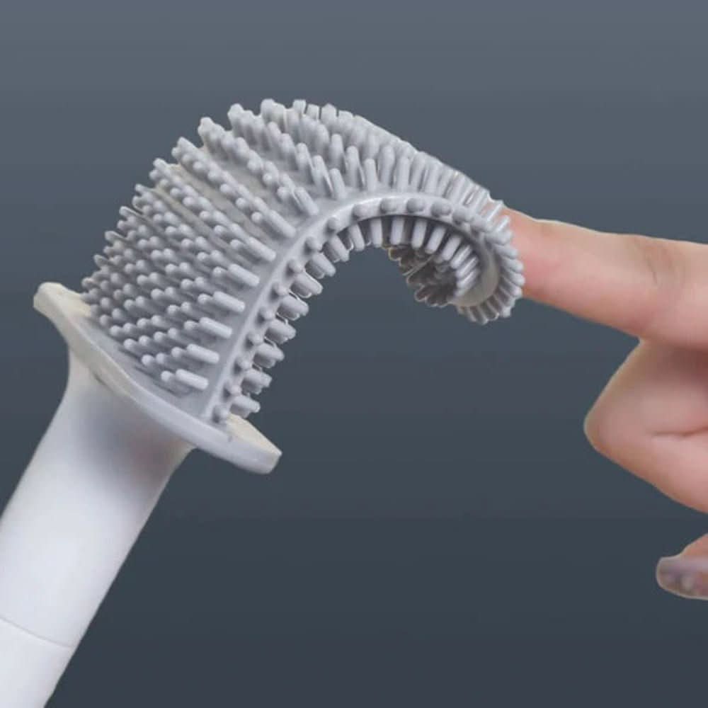 Sauberbürste - Hygienic Silicone Toilet Brush with Wall Mount