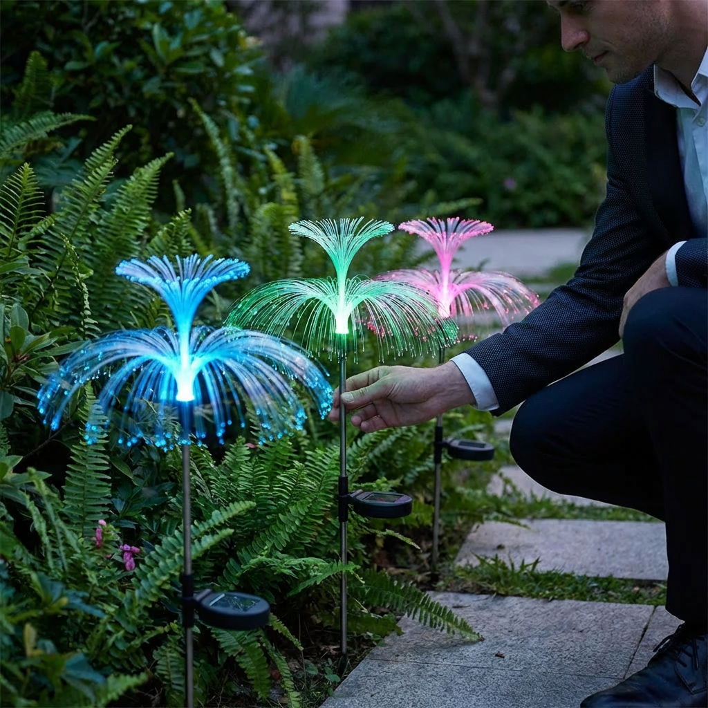 Magische LED Quallenlichter für den Garten – 7 Farbwechsel Outdoor Dekoleuchten