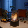GemütlicheFlamme Table Fireplace – Modern Bioethanol Table Fireplace with Real Flames & Scandinavian Design