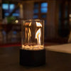 GemütlicheFlamme Table Fireplace – Modern Bioethanol Table Fireplace with Real Flames & Scandinavian Design