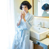 CottonWave – Gender-Neutral Waffle Bathrobe Made of Polyester, Breathable and Stylish