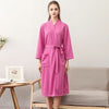 CottonWave – Gender-Neutral Waffle Bathrobe Made of Polyester, Breathable and Stylish
