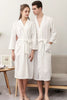 CottonWave – Gender-Neutral Waffle Bathrobe Made of Polyester, Breathable and Stylish