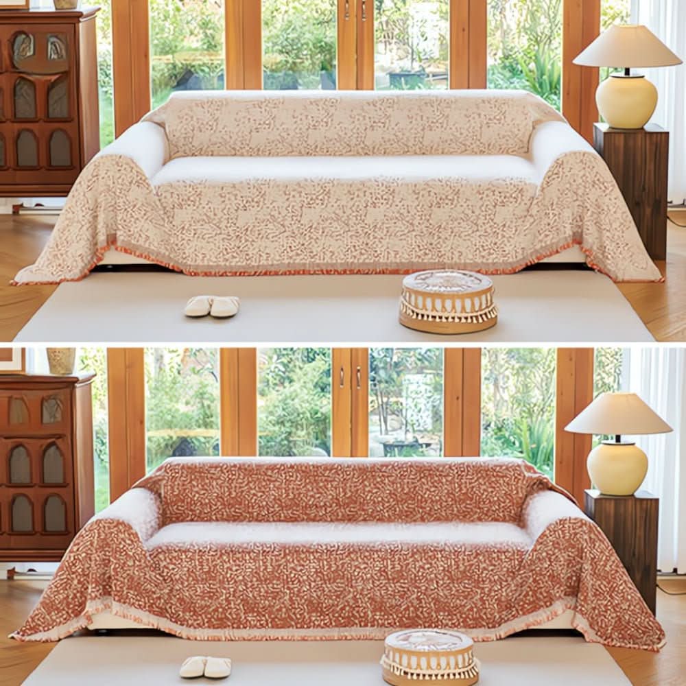 Cuddle Nest – Reversible Microfiber Sofa Cover, Non-Slip and Easy-Care