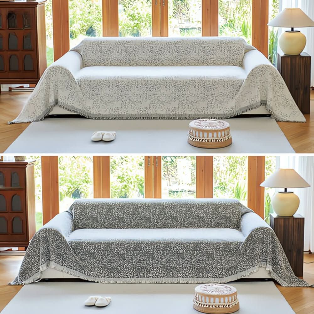 Cuddle Nest – Reversible Microfiber Sofa Cover, Non-Slip and Easy-Care
