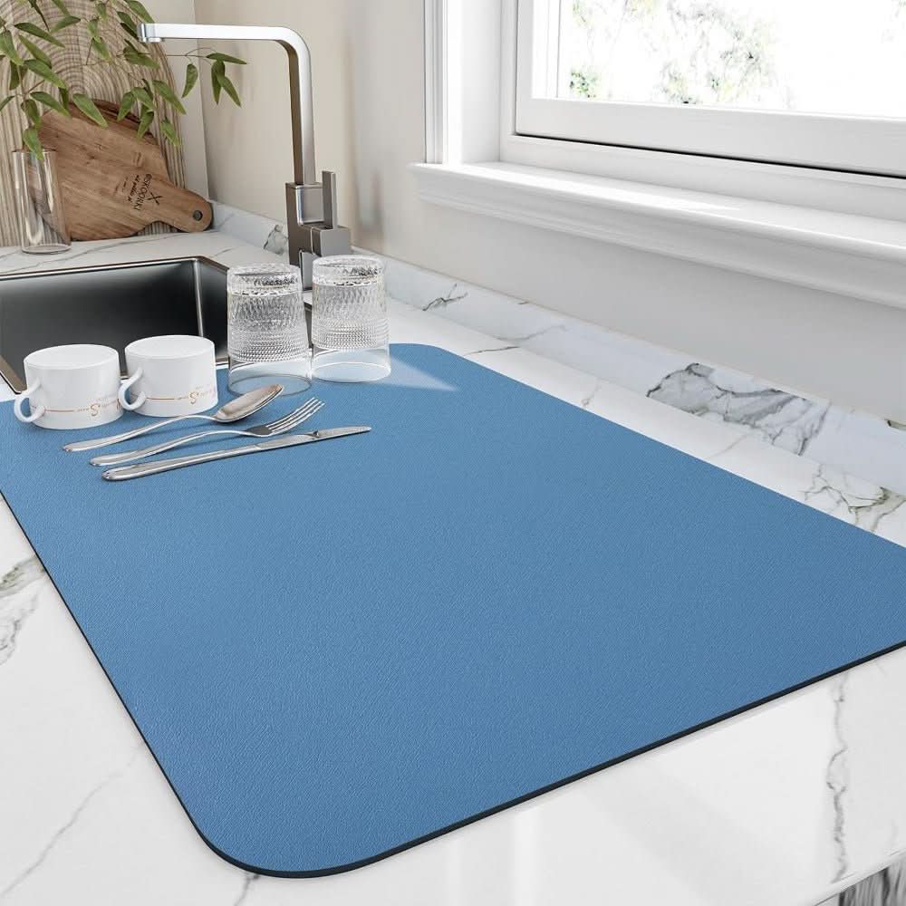 DRYMAT - Fast-Drying Diatomaceous Earth Dish Drying Mat for 10-Minute Drying