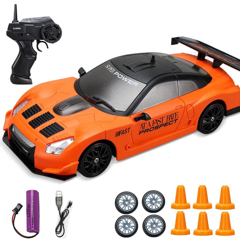 DRIFTHERO – 2,4-GHz-4WD-Hochgeschwindigkeits-RC-Auto mit AE86- und GTR-Renndesign 10