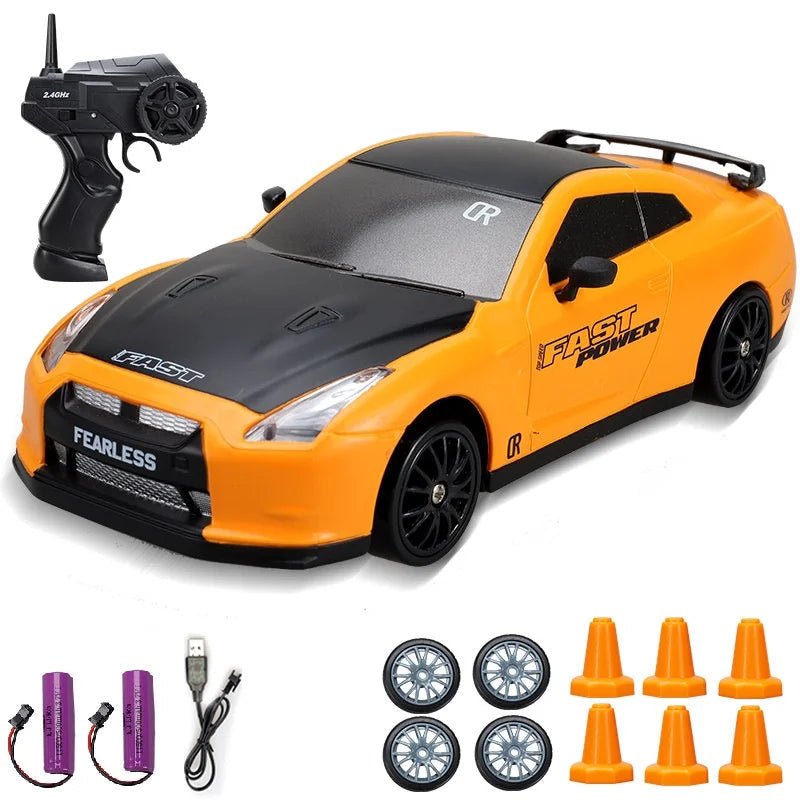 DRIFTHERO – 2,4-GHz-4WD-Hochgeschwindigkeits-RC-Auto mit AE86- und GTR-Renndesign 15