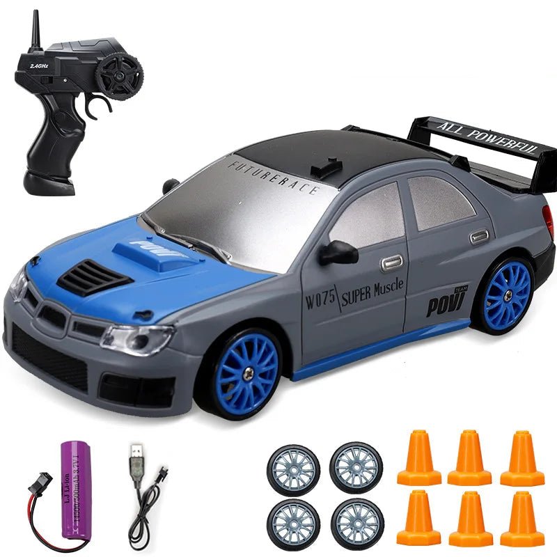 DRIFTHERO – 2,4-GHz-4WD-Hochgeschwindigkeits-RC-Auto mit AE86- und GTR-Renndesign 19