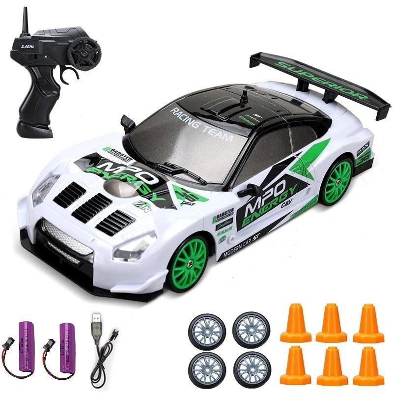 DRIFTHERO – 2,4-GHz-4WD-Hochgeschwindigkeits-RC-Auto mit AE86- und GTR-Renndesign 2