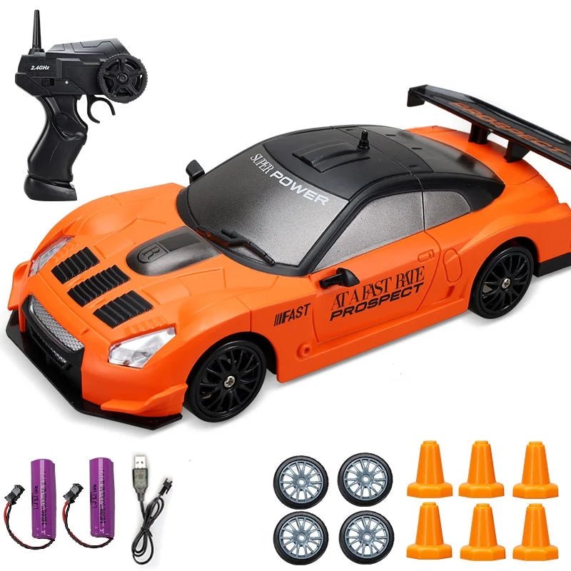 DRIFTHERO – 2,4-GHz-4WD-Hochgeschwindigkeits-RC-Auto mit AE86- und GTR-Renndesign 7