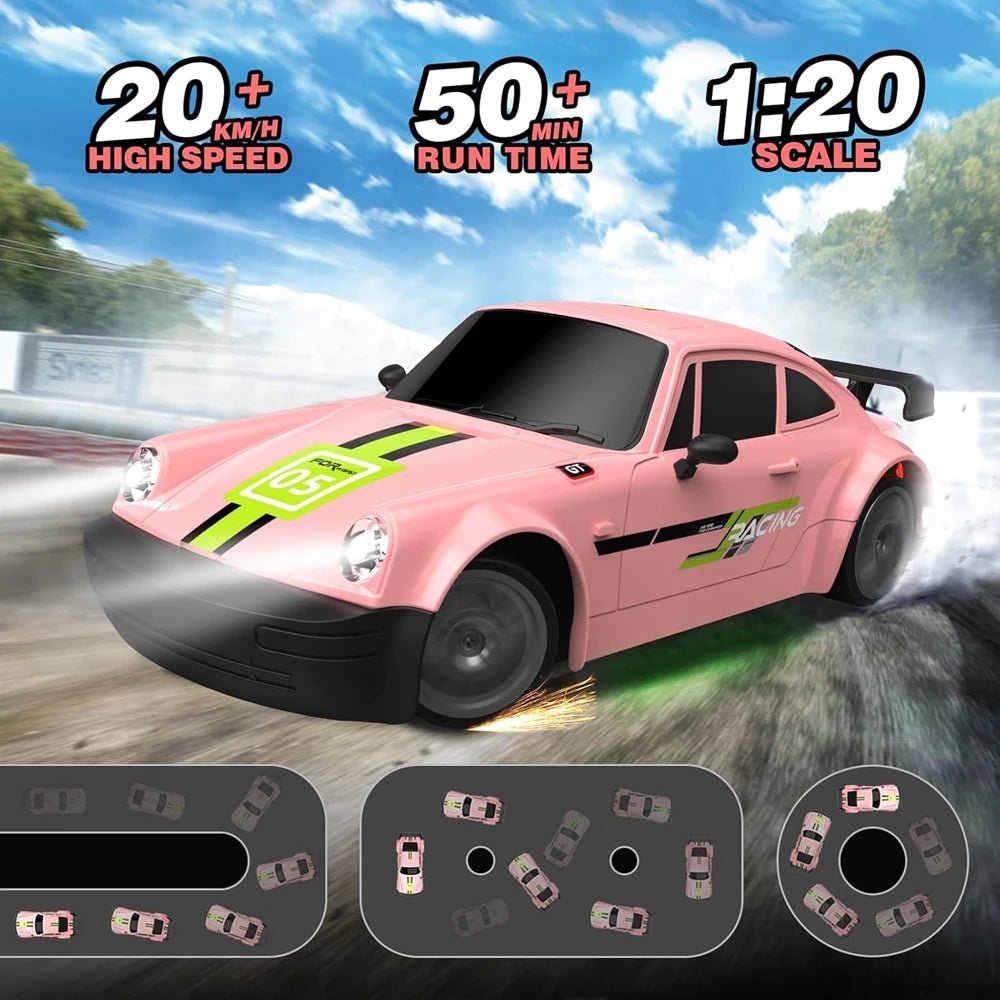 DRIFTLUX – 1:20 Hochgeschwindigkeits-4WD-RC-Driftwagen mit LED-Beleuchtung 3
