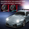 DRIFTRAX – 1:24 Hochgeschwindigkeits-4WD-RC-Driftwagen mit LED-Beleuchtung und Doppelreifen 6