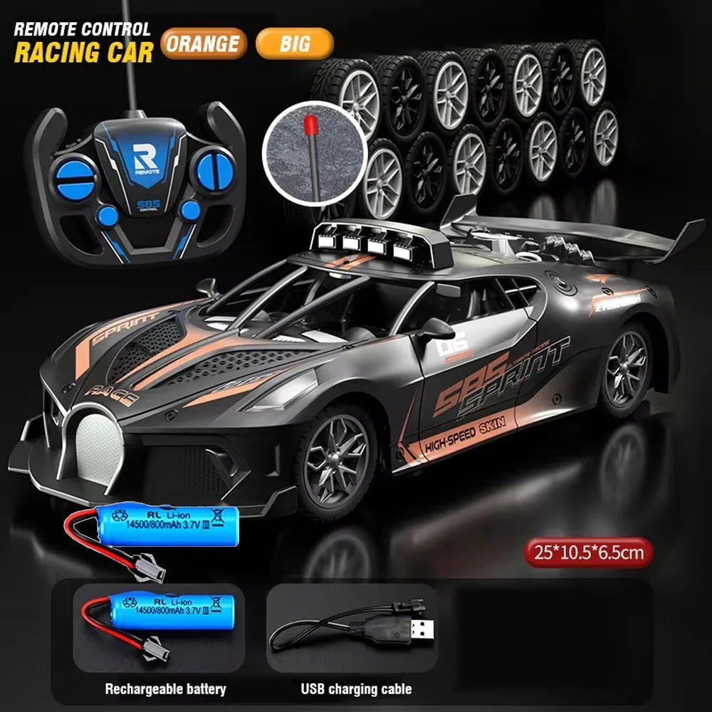 KIDDRIFT – Kid-Friendly 1:18 Remote Control Drift Car with Safe Speed Control