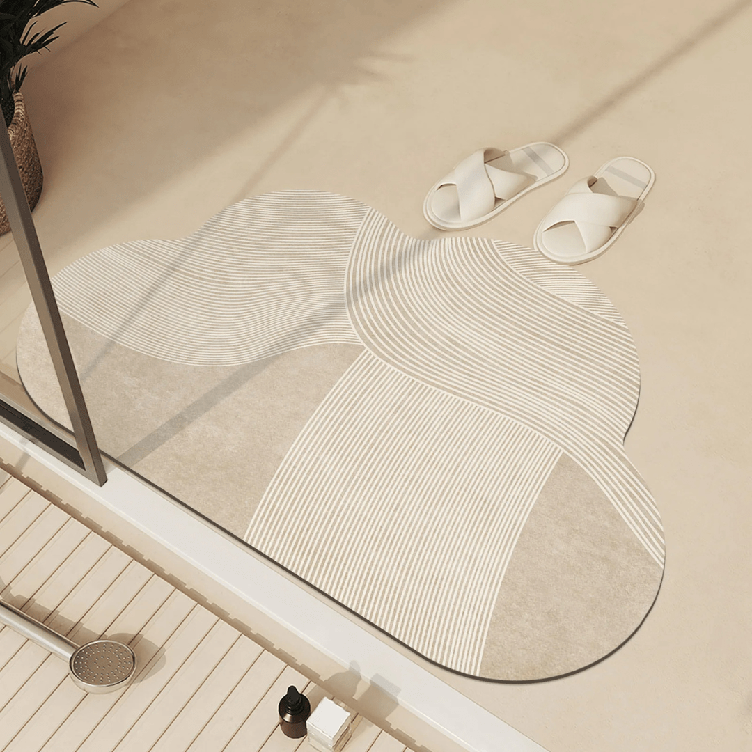 HydroLux Super Soft Floor Mat | Quick Drying & Non-Slip | Absorbent Anti-Slip Mat | Modern Design for Bathroom & Kitchen
