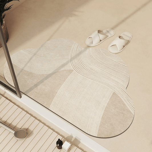HydroLux Super Soft Floor Mat | Quick Drying & Non-Slip | Absorbent Anti-Slip Mat | Modern Design for Bathroom & Kitchen