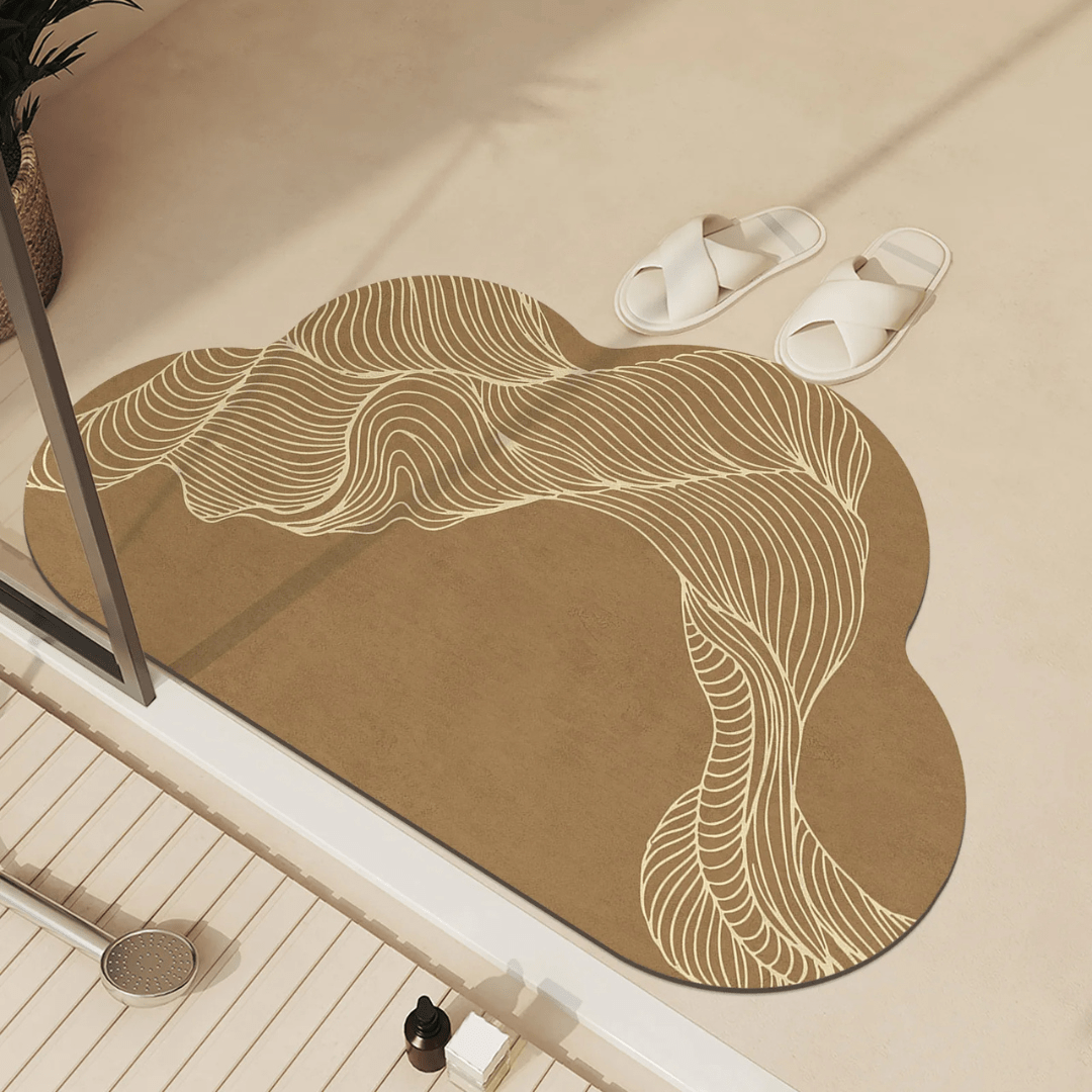 HydroLux Super Soft Floor Mat | Quick Drying & Non-Slip | Absorbent Anti-Slip Mat | Modern Design for Bathroom & Kitchen