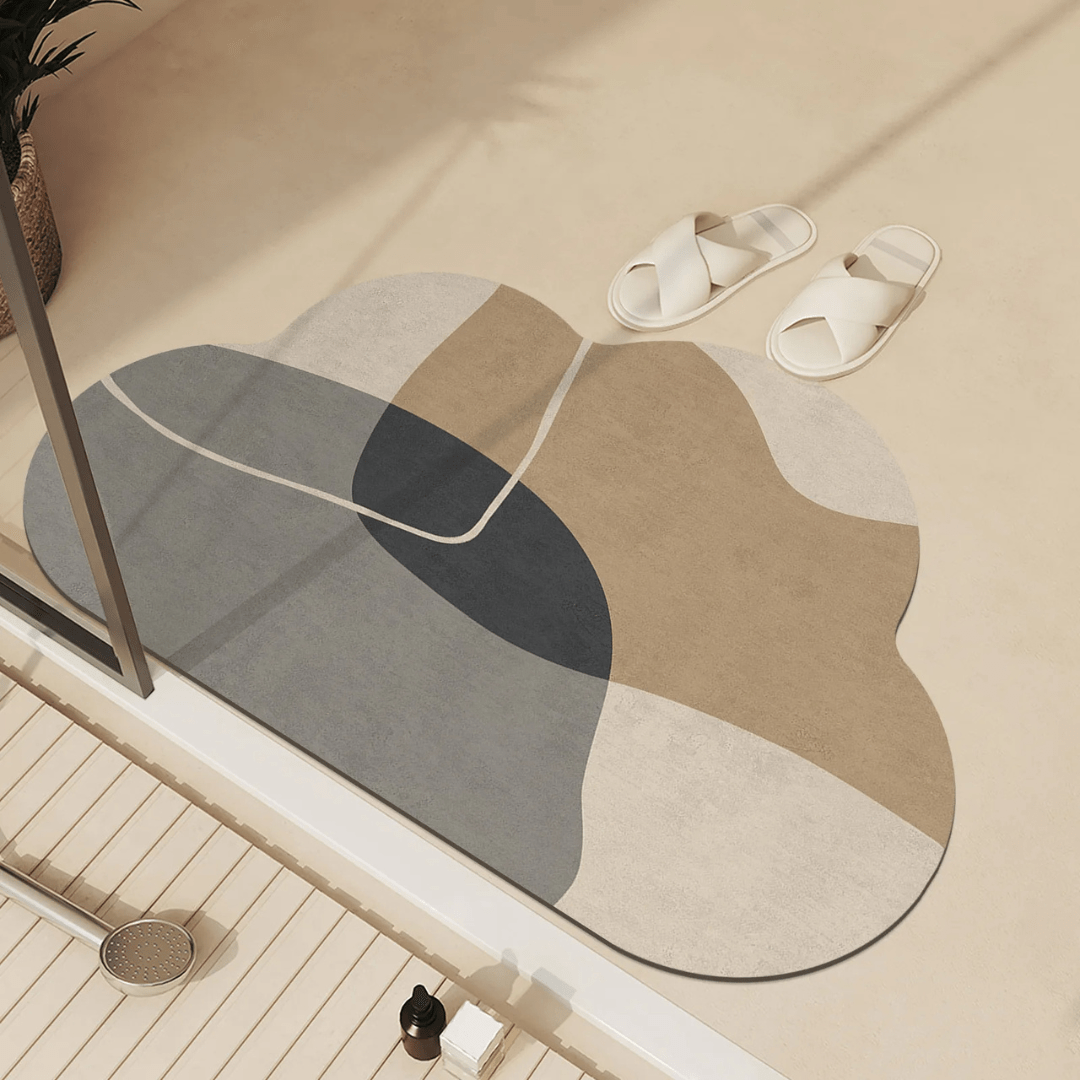 HydroLux Super Soft Floor Mat | Quick Drying & Non-Slip | Absorbent Anti-Slip Mat | Modern Design for Bathroom & Kitchen