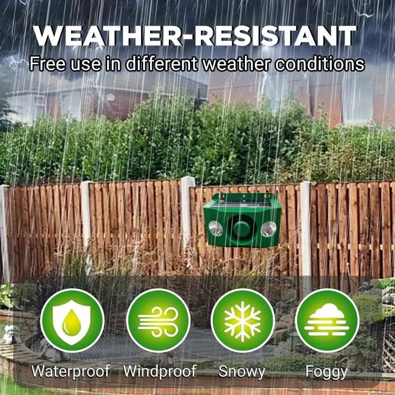 DUALGUARD – Solar-Warnleuchten mit hoher Lautstärke zur Abschreckung von Raubtieren (1 kaufen, 1 gratis) 4