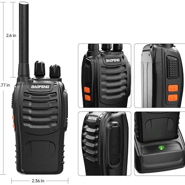 DUALTALK – Leistungsstarke kabellose Walkie-Talkies mit doppeltem Verwendungszweck (2 Stück) 2