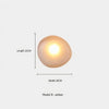 JANA Pebble Glass Wall Sconce With Warm Diffused Light For Modern Ambiance