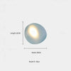 JANA Pebble Glass Wall Sconce With Warm Diffused Light For Modern Ambiance