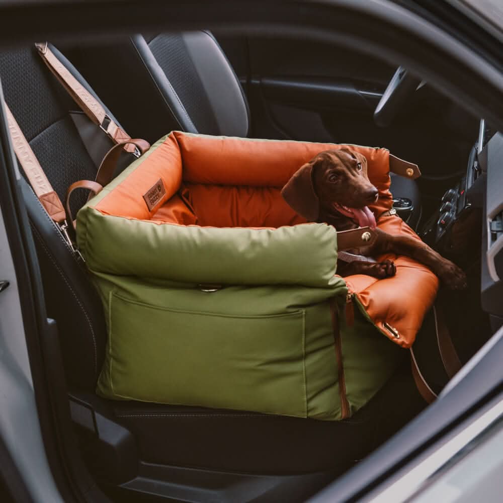 PAWLUXURY – Luxury Dog Car Seat With Seatbelt For Stylish Car Rides