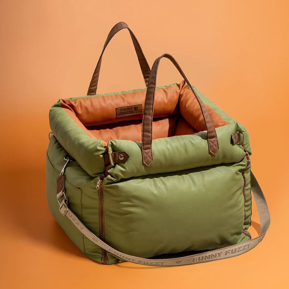 PAWLUXURY – Luxury Dog Car Seat With Seatbelt For Stylish Car Rides