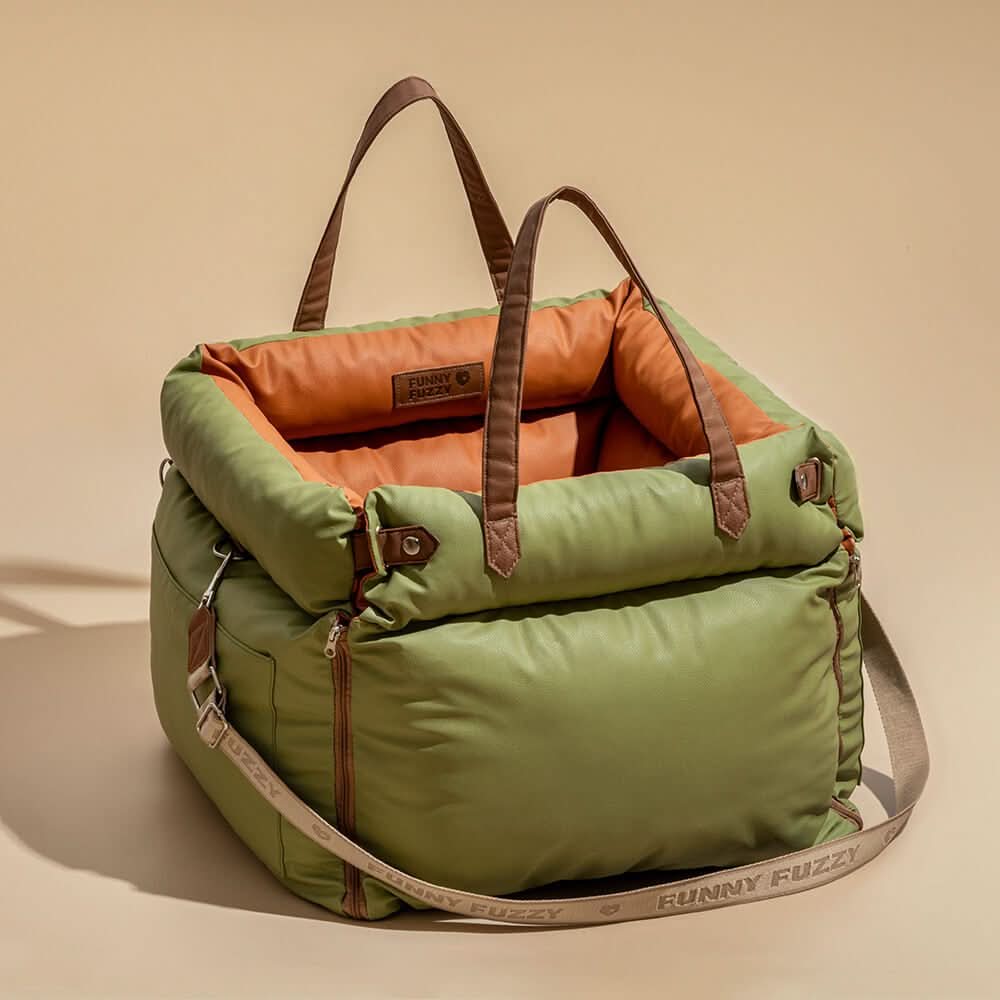 PAWLUXURY – Luxury Dog Car Seat With Seatbelt For Stylish Car Rides