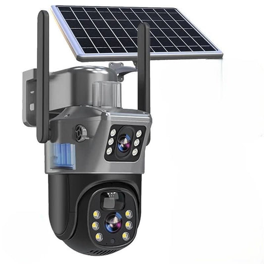 Dual Protection Solar 4K – Wireless Surveillance Camera with Solar Panel and 360° App Control