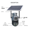 DualSchutz Solar 4K – Drahtlose Überwachungskamera mit Solarmodul und 360° Anwendungs-Steuerung