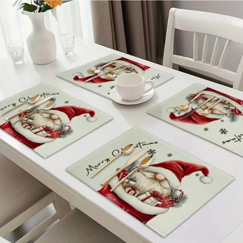 Dwarfmat - Festliche Tischunterlage mit Weihnachtswichtel-Design, Hitzebeständig, 38 cm 5