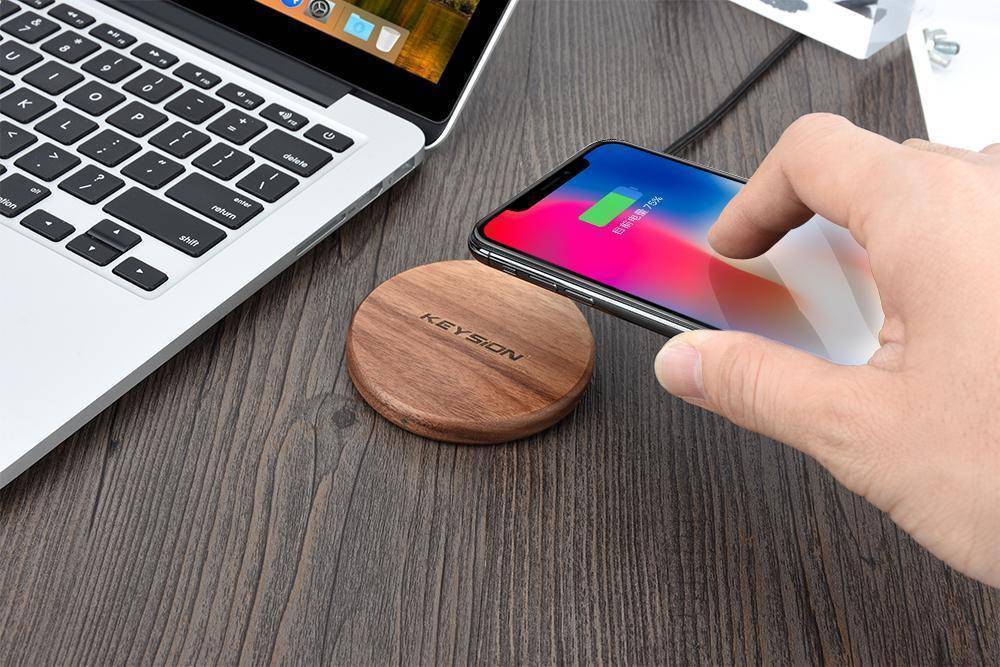 EARTHCHARGE – Schnelles kabelloses Qi-Ladegerät mit Öko-Bambus-Design 5