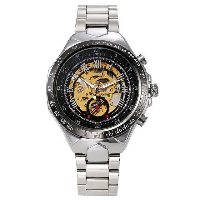 ECLIPTICA – Automatische Armbanduhr mit schimmerndem Gold-Strass 8