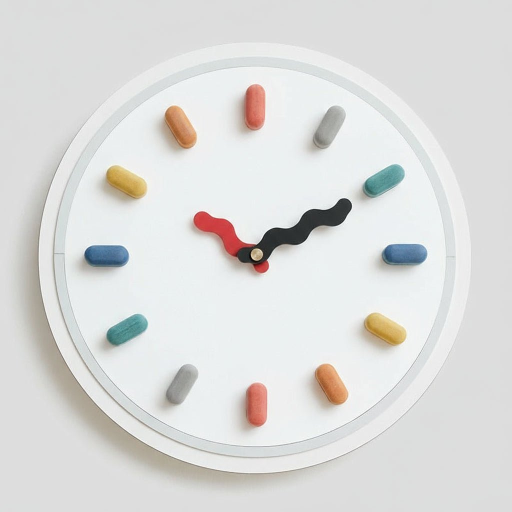 ECOCRAFT – Nordische 3D-Wanduhr mit geräuschlosem Sekundenzeiger 8