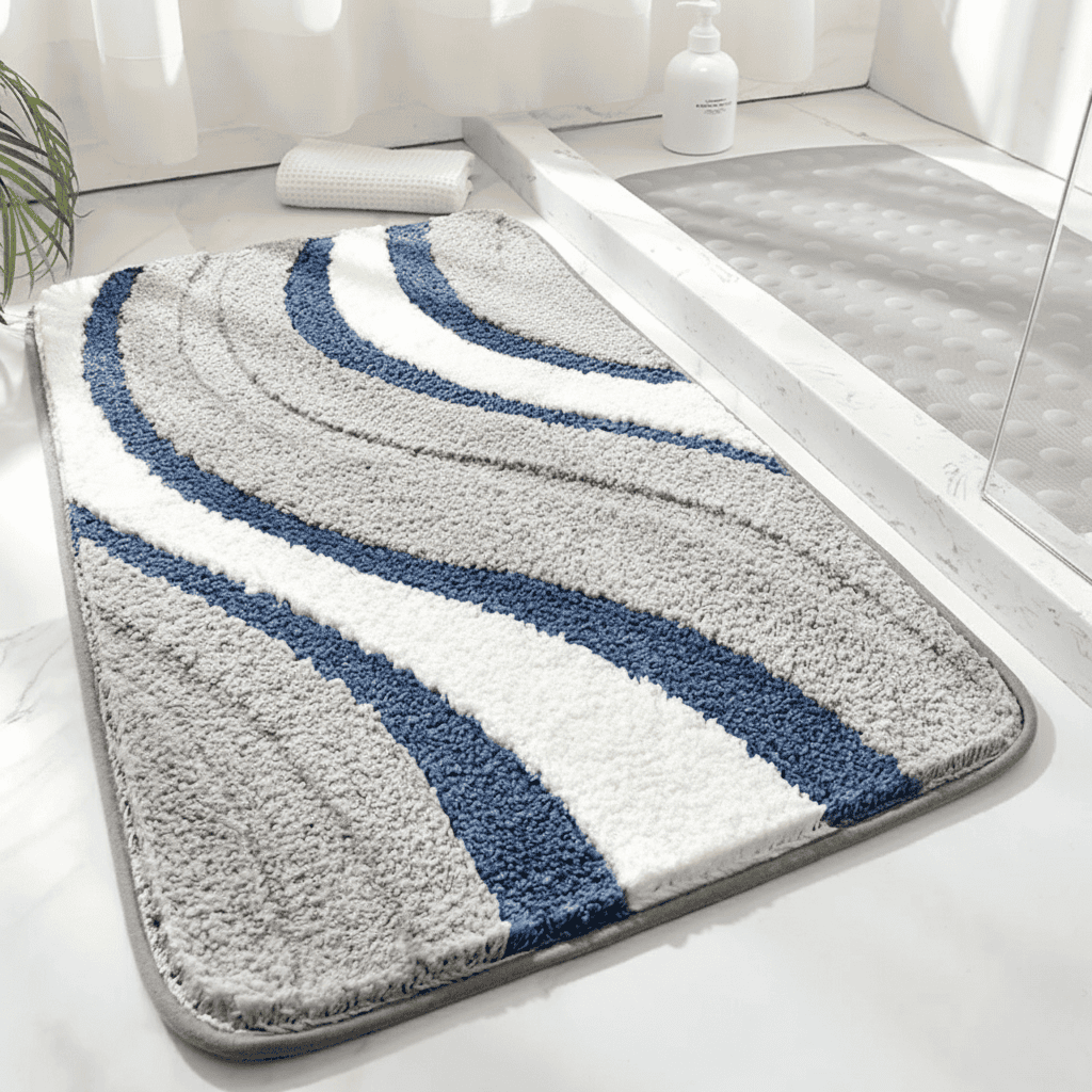 ECOFLOOR – Rutschfeste Bio-Badematte für luxuriösen Badezimmerkomfort 0