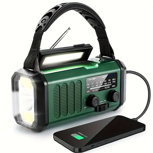 EcoPower Radio - Emergency Radio with Solar, Flashlight, and USB Charging Function