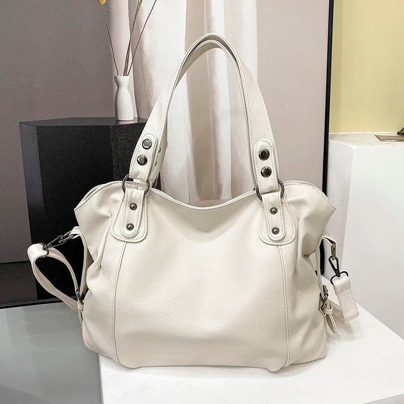 ELEGORA – Modische Tragetasche mit Metallbeschlägen und Kunstleder-Finish 10