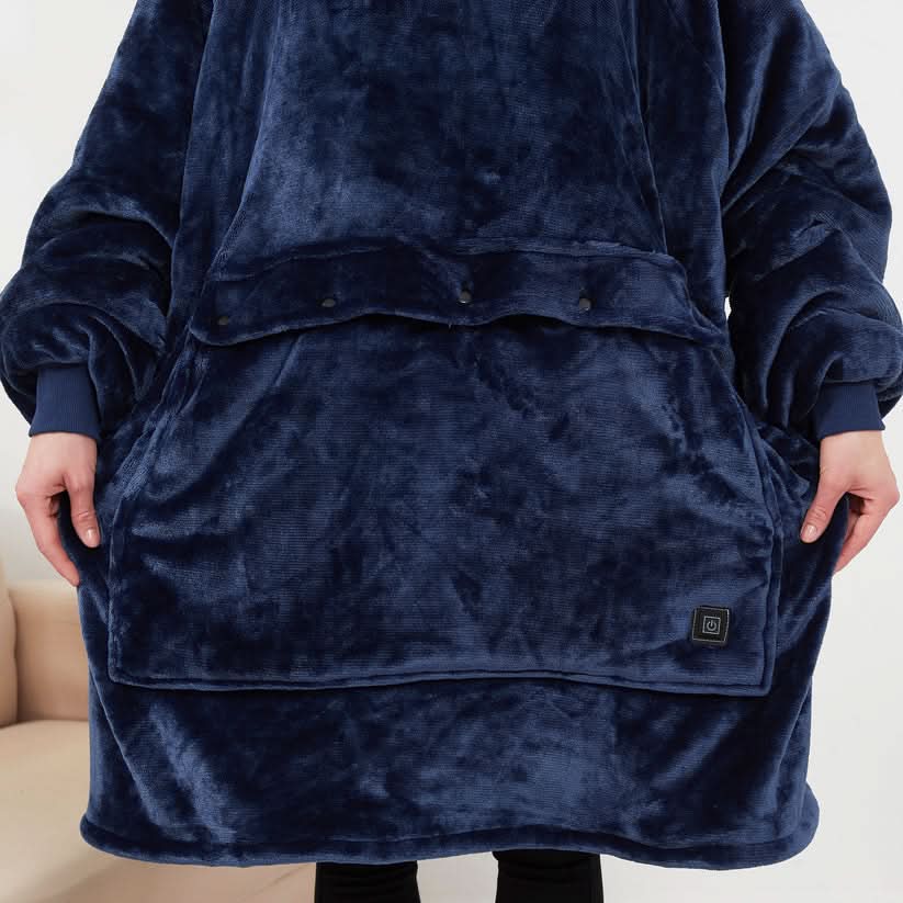 EMBERWEAR – USB-betriebener Heizdecken-Hoodie für wohlige Wärme 4