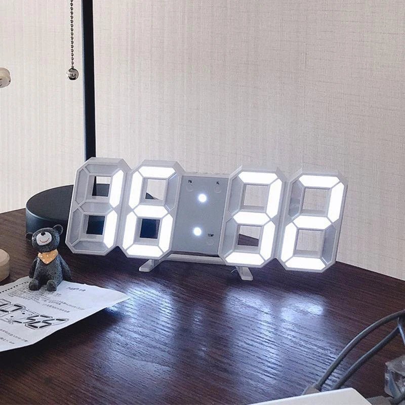 EONWAVE – Leuchtende 3D-Digitaluhr mit Sprachsteuerung und lautlosem Alarm 6
