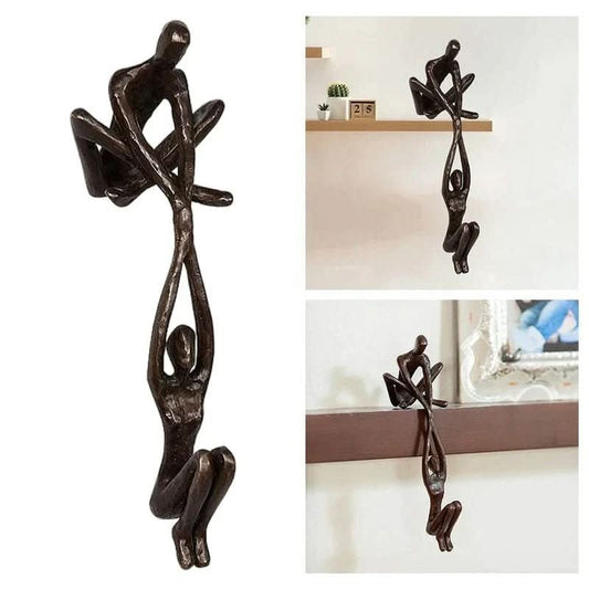 Ewigkeit Skulptur – Dekorative Harzskulptur für Liebe und Gleichgewicht